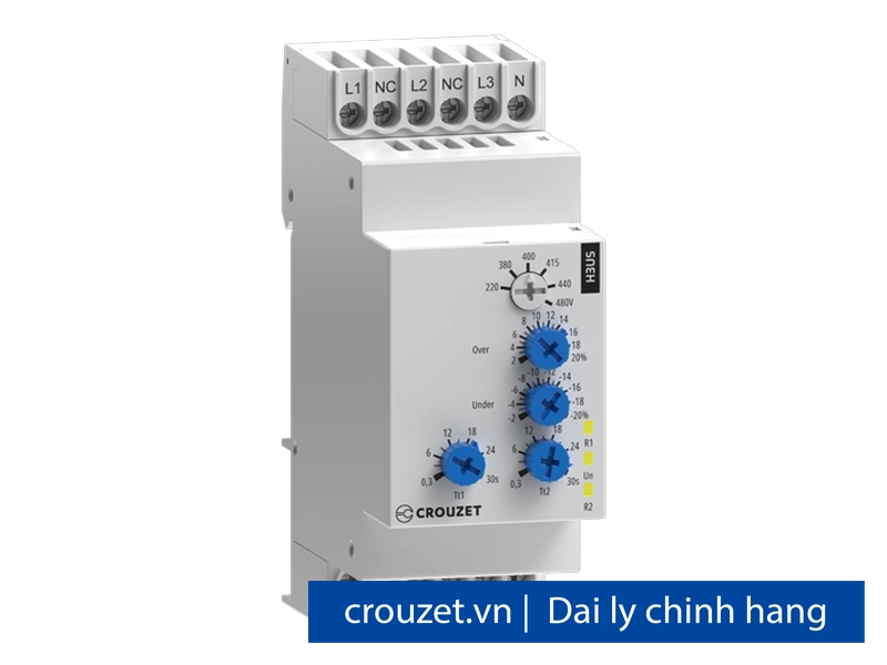 Rơle giám sát 3 pha điện áp H3US – DIN 35mm